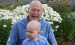 George Bush Sr shaves head in solidarity with boy who has leukaemia
