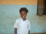 Elizabeth, a twelve-year-old who walked over 10 kilometers to school and back every day