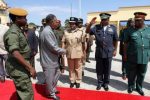 President MIcheal Sata Defence Chiefs at ZAF Base — at Mansa District, Zambia