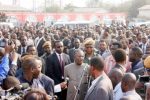 President Sata during the launch of the Pave Zambia 2000 in Chawama Township on September 18,2013