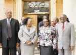 ACTING Chief Justice Lombe Chibesakunda – Centre LEFT