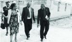 SOUTHERN Province Permanent Secretary Margret Miyoba (left) with senior Government officials inspect housing units for civil servants under construction in Choma. Pictures by CHILA NAMAIKO