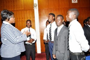 First Lady Dr Christine Kaseba says she is saddnened by the high number of school girls dropping out of school because of early pregnancies at Mulungushi International Conference center on the eve of the Commemoration of Youth Day.