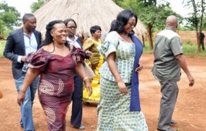 First Lady Dr Christine Kaseba was in Kalomo, Southern Province to launch a pilot training project to train Headmen and Community Leaders in curbing Gender Based Violence