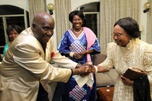 KK's 90th Birthday in Pictures - Hand shake