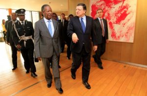 Sata with Mr. Jose Manuel Barroso, President of the European Commission at Berlaymont Building in Brussels
