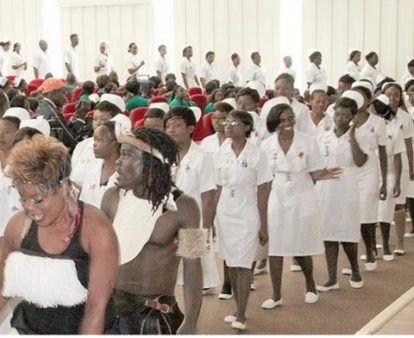 170 nurses today graduated from the Lusaka Schools of Nursing.