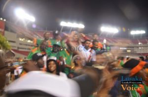 Chipolopolo Supporters - Japan vs. Zambia | Raymond James Stadium