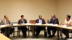 Lunte MP Felix Mutati stressing a point during a panel discussion at UN Headquarters on 10 July, 2014. PHOTO| CHIBAULA D. SILWAMBA | ZAMBIA UN MISSION