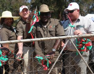 8 from l to r_ Zambia Diary Association President Mirriam Mazimba, Zanaco CEO Bruce Dick, Minister of Agriculture Wylbur Simuusa and ZNFU Vice President Graham Rae