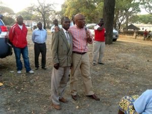 Dr Nevers Mumba introducing MMD candidate Charles Mwenzala. Mangango