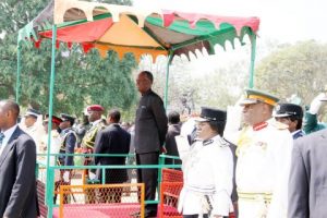 President Sata at the National Assembly of Zambia during the opening of parliament on September 19, 2014 -Picture by THOMAS NSAMA