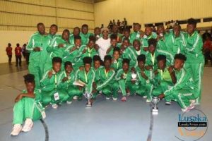 The zambian teams both boys and girls won a silver medal after losing to their mozambican counter parts during the Final of IHF Zambia 2014 Zone 6 Trophy finals that took place at OYDC on Friday , evening September 5th, 2014 - Jean Mandela