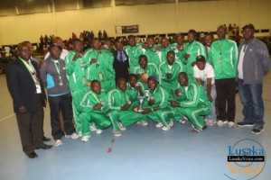 The zambian teams both boys and girls won a silver medal after losing to their mozambican counter parts during the Final of IHF Zambia 2014 Zone 6 Trophy finals that took place at OYDC on Friday , evening September 5th, 2014 - Jean Mandela