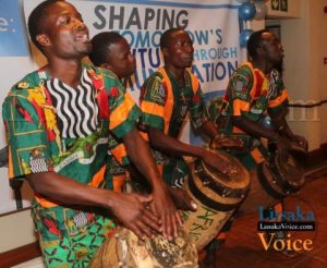 Africa Direction Troop entertaining ZAPRA patrons - Lusakavoice.com
