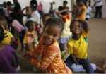 African Street children at a child development centre