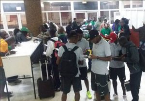 Chipolopolo arrive safely in Niger in Pictures