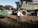 Dr. Victor Chilenje, moderator of the Church of Central Africa Presbyterian Synod of Zambia, visits a farm in Sullivan.