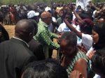 Nevers Mumba greeting supporters