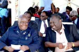 Acting President Ngosa Simbyakula officiates at Youth Day Celebrations at the Freedom Statue in Lusaka on March 12,2015