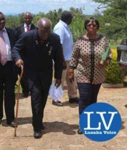 KK walking with Minister of Gender and Child Development Prof Nkandu Luo - Photo Credit Jean Mandela - Lusakavoice.com