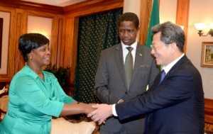 President Edgar Chagwa Lungu has arrived in Shenzhen, China aboard Hainan airlines on continued State Visit on March 31, 2015. The plane carrying the President touched down at Shenzhen Airport at 20:53 hours ( China Time) -Pictures by THOMAS NSAMA AND EDDIE MWANALEZA