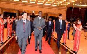 President Edgar Chagwa Lungu has arrived in Shenzhen, China aboard Hainan airlines on continued State Visit on March 31, 2015. The plane carrying the President touched down at Shenzhen Airport at 20:53 hours ( China Time) -Pictures by THOMAS NSAMA AND EDDIE MWANALEZA