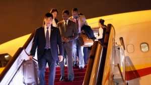 President Edgar Chagwa Lungu has arrived in Shenzhen, China aboard Hainan airlines on continued State Visit on March 31, 2015. The plane carrying the President touched down at Shenzhen Airport at 20:53 hours ( China Time) -Pictures by THOMAS NSAMA AND EDDIE MWANALEZA