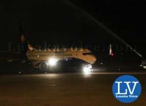 Rwandair made its maiden flight in Lusaka: Zambia when it landed at Kenneth Kaunda International Airport on 27th March 2015 - Photo Credit Jean Mandela - Lusakavoice.com