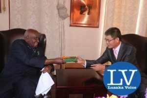 KK with Chinese Ambassador to Zambia Mr Yang Youming a this home (State Lodge area). - Photo Credit Jean Mandela - Lusakavoice.com