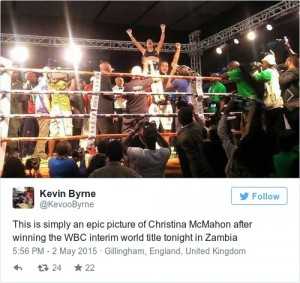 Christina McMahon is Ireland’s newest world boxing champion