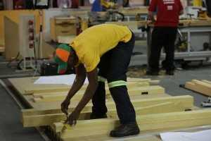 Osward Kabwe - WorldSkills Zambia Competitor in Carpentry