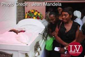 Lusaka residents, parish mates, work mates, friends paying last respect.