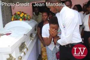 Lusaka residents, parish mates, work mates, friends paying last respect.