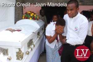 Lusaka residents, parish mates, work mates, friends paying last respect.