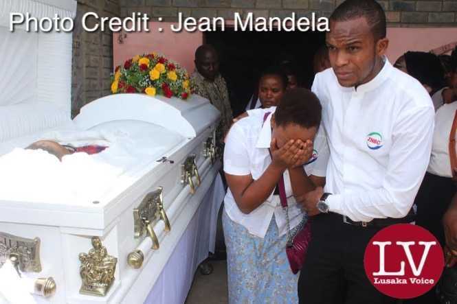 Lusaka residents, parish mates, work mates, friends paying last respect.