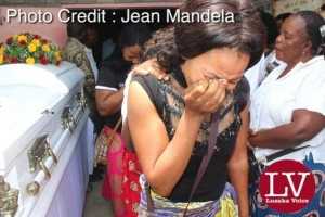 Lusaka residents, parish mates, work mates, friends paying last respect.