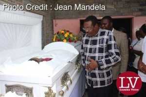 Lusaka residents, parish mates, work mates, friends paying last respect.