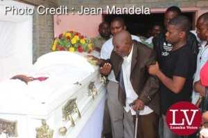 Lusaka residents, parish mates, work mates, friends paying last respect.