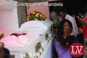 Lusaka residents, parish mates, work mates, friends paying last respect.
