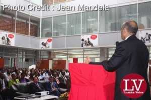 Bharti Airtel CEO and Chairman Sunil Bharti Mittal addressing the staff of the Airtel Networks Zambia Plc Staff at the head office (Manda Hill).