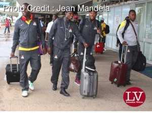 Zambia National team arrived from Kigali where it took part in Rwanda CHAN 2016 using Rwandair at Kenneth Kaunda Airport around 1600, this Monday, February 1st, 2016.