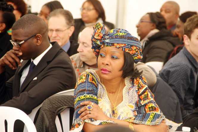 Zambian's listens to President Lungu's speech during Lunch with Zambian's living in France at the Ambassadors residence in Paris on Sunday, Feb 7,2016 -Picture by THOMAS NSAMA