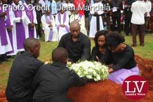 Late Faith Kandaba burial at Lusaka Memorial Par