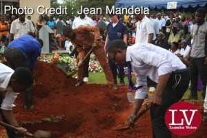 Late Faith Kandaba burial at Lusaka Memorial Par