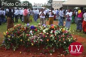 Late Faith Kandaba burial at Lusaka Memorial Par