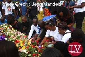 Late Faith Kandaba burial at Lusaka Memorial Par