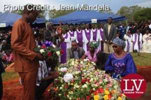 Late Faith Kandaba burial at Lusaka Memorial Par