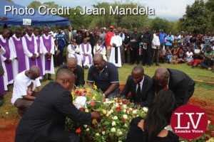 Late Faith Kandaba burial at Lusaka Memorial Par