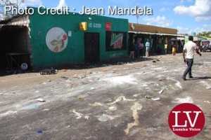 "God s Good" shop owed by rwandese called Dann in Lusaka George Compound looted.